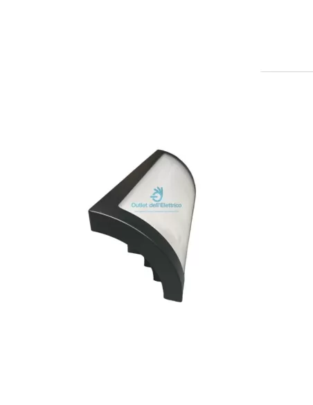 Applique murale Performance in Lighting 007741 24w noire à rabat IP44